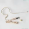 Microfoons Act30 Lavalier Tie Clip Earset Headset Audio Microfoon voor Mipro Wireless Belt Pack System TA4F Mini Lock Black Beige