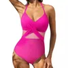 Women's Swimwear Swimsuits For Women Mesh Sexy Cut Out Swimming Suit Push Up Bathing Suits Crochet Bikini