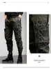 Men's Pants Outdoor overalls men mountaineering loose-fitting straight-leg big size bound shock pants Y240422VHL6