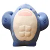 Dolls Muscle Shark Plush Toy Toy Japonês Estilo engraçado PLUSHIES ABRAÇÃO PHOLHOW PROFRILHO COMPLETO DE CASA DE CASA DE CASA DOLA DOLA PARA CRIANÇAS