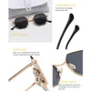 Retro Fashion Octagon Sunglasse Polygon Metal Small Frame Sun Glasses Men Vintage Luxury Brand Design 2024 240417