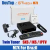 Empfänger SKS/IKS -Rezeptor Gtmedia M7X DVBS2 1080p HD -Satellivempfänger Twin Tuner HEVC Main 8 -Profil in 2,4 g WiFi Decoder STB eingebaut