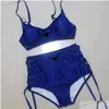 Kvinnors badkläder kvinna denim desiger bikini baddräkt strand tankinis underkläder set outfit för lady smala badväskor baddräkter två stycken ot2k5