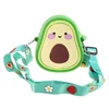 Silice Avocado Strawberry Crossbody Coin Borse Kid Toddler per bambini Palza per spalla regolabile Cingcio da viaggio per vacanza Pacchetto Z1D5#