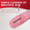 Scrubbers Silicone Electric Facial Cleansing Brush New Sonic Cleanser Cleansing Skin Face Care Massager Brush Rechargeable