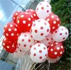 Украшение вечеринки 12 -дюймовые качественные латекс круглый корейский воздушный шарик точка цветут конфеты.