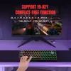 68 Keys Gaming Keyboard USB Wired Portable 20 RGB Backlight for Windows Laptops Computer 240418