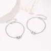 Braccialetti Charm 2 PC/Set Friends Bracciale per donne Girls Heart Gold Color Friendships Forever Jewelry Accessori Regali