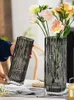 Wazony kwiat kwadratowy stół domowy przezroczysty hydroponiczny nowoczesny prosty układ dekoracji szklanej wazon pionowy
