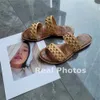 Fedonas Ins Mode Frauen echte Ledersandalen Nieten Flachs Sommer Freizeitschuhe Frau Weichkomfort große Größe Pantoffeln 240415