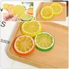 Party Decoration 20 PCS Imitation Slice Artificial Fruits Slices Simulation Ornament Plastic Fake Model