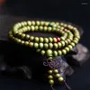 Perles de prière de brin Mala 108 Bracelets 8 mm Natural Santal Bouddhiste Rosaire Unisexe Men Brangles Bijoux