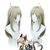 Anime kostuums game genshin impact kirara cosplay come pruik katten oren staartschoenen accessoires volledige set anime halte komen voor vrouwen xxxl y240422