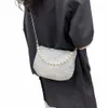 Kristall Umhängetasche Strass Pearl Griff Handtasche große Kapazität Abendkupplung Unterarm Bag Shop -Bag x8u6#