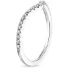 Bänder Trumium V Form Ring Zirkonia Eternitätsbänder Kupfer Stapelbare Verlobungsringe für Frauen Jubiläum Geschenke