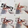 Lunettes de soleil Frame transparent anti-UV Blue Rays Lunes Retro PC Vision Care Flat Mirror Eyewear Ultra-Light E Eapres Femmes Girls