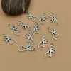 100pcs legierte Flamme Charms Anhänger für DIY-Armband Halskette Schmuck machen Accessoires A-868