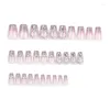 False Nails Square Tips Rhinestones Fake Press On Artificial