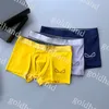 3pcs/Box Mens Unterwäsche Boxer Designer Buchstaben gedruckt unterpacker atmungsaktiver Eisseide Boxer