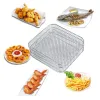 Fryers 3Layer Dehydrator Rack Stainless Steel Air Fryer Rack with Clamp Square Cooking Rack Reusable Toasts Holder Save Space