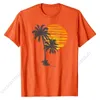Sunset Beach Palms Tree Tshirt Zabawne letnie wakacyjne wakacje T-shirt męskie TEES MARKA MARKA STAPY STYL STYL MĘŻCZYZNY PROJEKT MAL MAL