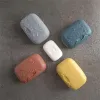 Piatti 1 pezzi di sapone da viaggio portatili a quattro colori a prova di perdita impermeabile Elegante compatta facile da trasportare scatola sigillata per il bagno
