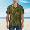 Casual shirts voor heren Mystic Forest Vacation Shirt Woodland Print Hawaiiaanse man Retro Blouses korte mouwen comfortabele ontwerptop