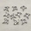 Collane Nuovo arrivo!14x13mm 50pcs Connettori a foglie di zirconia cubica per gli accessori per la collana fatti a mano Parti di gioielli fai -da -te Risultati