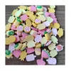 Decorative Flowers Spring Color Resin Fruit Popsicle Flatback Cabochon Figurine Scrapbook Party Applique DIY Keychain Jewelry Making