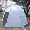 Tält och skyddsrum 4-6personer Hexagonal tält vindtät vattentät solförsätt utomhus campingfamilj 210d Oxford silverbelagd 210 cm höjd