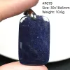 Pendants Natural Blue Blue Sapphire Jeweliy pour femmes Men Guérison Consulté Crystal Silver Stone Beads Reiki Gemstone Aaaaa