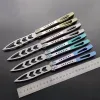 TheOne Butterfly Trainer Training Knife Archon Channel Titanium Handle D2 Blade Bushings System Jilt Free-swinging EDC Knives