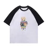 T-shirt a maniche corte in cotone puro con un design unico con stampe animali, polo traspirante e confortevole oversize, un nuovo oggetto di moda appena lanciato.