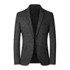 Mäns kostymer Temperament Suit Coat Streetwear Simple Two Button Blazer Lapel Autumn Winter Jacket For Business