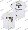 1976 Chicos Bail Bondas Film Baseball Jerseys The Bad News Bears 12 Tanner Boyle 3 Kelly Leak koszulki zszyte białe czarne żółte koszulki