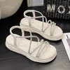 Casual schoenen 2024 Beach Sandalen voor vrouwen Fashion Rhinestone Dames Comfort Niet-slip platform Zapatos Para Mujeres verkopen