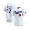 Футбольные майки Dodgers Jersey 17 Ohtani42# 24# Кардиганская футболка с короткими рукавами для фанатов