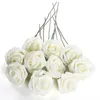 Decorative Flowers Pack Of 50 Rose Artificial Flower DIY Crafting Bouquet Simulation Fake Romantic Decorations Presents Office