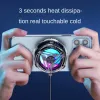 Torby Universal Mini Telefon Mobile Cooling Wentylator chłodnicy Chłodnica Fan 10W aluminiowy plecak magnetyczny na Android iPhone 8 x 11 12 13