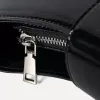 süße Bogen Umhängetasche PU Leder Fi Handtasche mit Reißverschluss -Clutch -Tasche Retro Trendy Averarm Bag für Frauen und Mädchen N1DC#