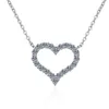 Luxury Tiffenny Designer Brand Pendant Necklaces S925 Sterling Silver Plated pt950 Gold Love Heart Fashion Necklace womens with jewelry straight