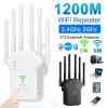 Router 1200mbps Wifi Repeater wireless Wifi Repeater Extender Extender Elevato 6 Antenna Dualband 2,4G 5G Amplificatore di rete WPS router