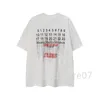 MM6 T-shirt Heren T-shirts Margiela digitale kalender alfabet borduurwerk T-shirt zomer voor shirts dames tops tees 7176 5462