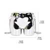 Sacs de soirée 2024 Femmes Fun Hip Shape Sac Bridal Crayt Prom Wedding Handsbag Hands Crossbody Bodage Devipable Chaîne détachable