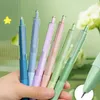 5pens kawaii jel kalem renk vurgulayıcı set okul öğrencileri kalem yazan lot ins Korean Japon Kırtasiye Tedarik