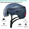 Lights Bike Helmet with Builtin Camera,Quick Release Visor By Magnetic Point,Smart Taillight with Turn Signal,Bluetooth Calling&Play