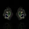 Earrings CHARLINLIOL Ladies Luxury Silver Color Geometric Stone Crystal Earrings Retro Antique Decoration African Jewelry