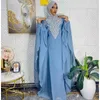 Vêtements ethniques Kaftans Farasha Abaya Robe de Dubaï Maroc est très élégant et à la mode avec un long floral