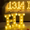 Wedding Decorative Name Letters Alphabet Letter LED Lights Luminous Number Lamp Night Light Party Baby Bedroom Decoration Home 240408