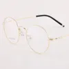 Fashion Sunglasses Frames Veshion Round Glases Man Woman Vintage Eye Glasses Retro Alloy Transparent Clear Eyewear Prescription Po328D